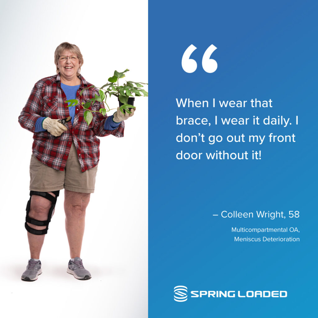 Spring Loaded Knee Brace